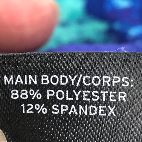 Zella Live In 2 Slim Fit Capris Blue Green Print S - Picture 4 of 8